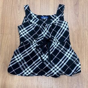 Burberry Blue Label classic plaid black cami